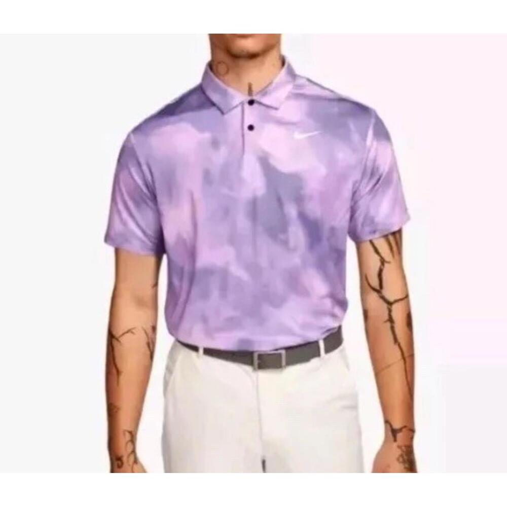 $80  Nike Dri-FIT Tour Golf Polo Shirt Comfort Casual FD5935-509 Sz S
